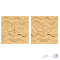 دیوارپوش تندیس و پیکره شهریار مدل امای کد W1010 02 بسته 2 عددی