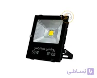 پروژکتور ال ای دی ۵۰ وات تخت سی او بی صبا ترانس
