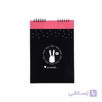 دفتر سیاه برگ طرح خرگوش سایز B6