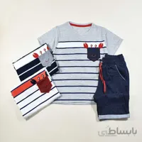 تیشرت شلوارک پسرانه بچه گانه خرچنگ کد 2343