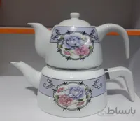 کتری قوری لعابی استوانه