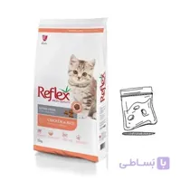 رفلکس گربه کیتن مرغ و برنج باز زیپ پک 1 کیلویی Kitten With Chicken & Rice
