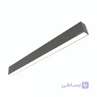 چراغ خطی روکار برش 6 بدنه مشکی اکووات