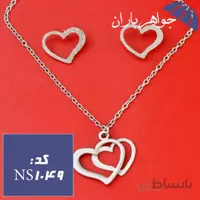 نیم ست استیل زنانه مدل قلب کد NS_1049