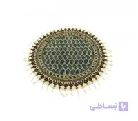 رومیزی گرد قلمکاری ممتاز اصفهان طرح بُته جِقه
