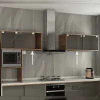 مکانیزم تاپ لاین TM2 دو درب توکار شیشه ای با عرض حداکثر 240 فانتونی مدل K523 ا Fantoni K523 Door Mechanism