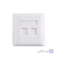 قاب پریز شبکه توکار 2 پورت پی نت پلاس