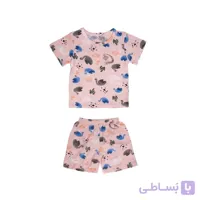 ست تی شرت و شلوارک بچگانه مدل قو
