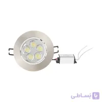 چراغ توکار سقفی 5 وات قطر 11 سانتی