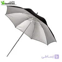 چتر ۲ لایه بازتاب کننده نقره ای / مشکی