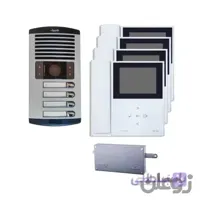 پکیج 4 واحدی کامل آیفون تصویری الکتروپیک 592 / 1086 سفید