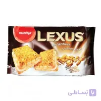 بیسکویت کراکر لگزوز LEXUS با کرم کره بادام زمینی 12 عددی