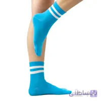 جوراب نیم ساق دوخط آبی آپتیمیست