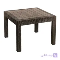 میز جلو مبلی حصیر بافت مربع 423 طوسی