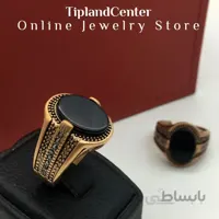 انگشتر نگین دار رزگلد