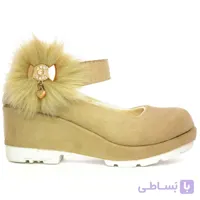 کفش دخترانه لژدار مدل Wedge بژ