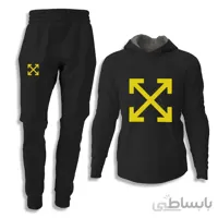 ست هودی و اسلش Off White