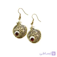 گوشواره برنجی دست ساز طرح انار مدل 27006
