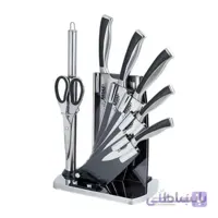 سری چاقو ۸ پارچه تیغه آلمانی مشکی عرشیا مدل K270-1264