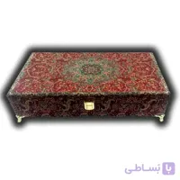 جعبه پذیرایی ترمه 10 خانه (زرشکی)