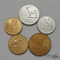 ست کامل سکه های قدیم زامبیا