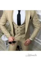 کت و شلوار مردانه طرح جدید برند Tempee رنگ بژ کد ty137318345