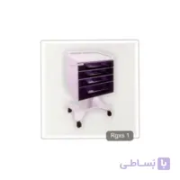 روتور 4 کشو MDF با پایه پروانه ای و حفاظ فلزی و دستگیره استیل RGXS1