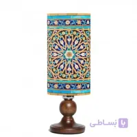 آباژور لیوانی کاشی گره پایه چوبی