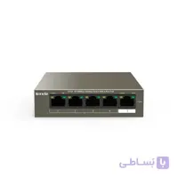 سوییچ 5 پورتی تندا مدل TEF1105P-4-38W ا TENDA TEF1105P-4-38W 5-port 10/100Mbps Desktop Switch