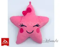 بالش فانتزی ستاره صورتی ا بالش فانتزی ستاره با پارچه مخملی