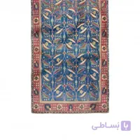 دستمال گردن فرش سرمه ای برگ