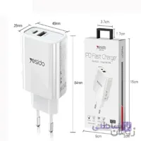 شارژر دیواری فست شارژ یسیدو مدل YC24 توان 18 وات