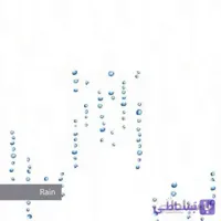 پرده حمام طرح باران