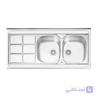 سینک پرنیان استیل مدل PS1124 روکار