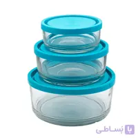ست ظرف فریزری گرد کاوه مجموعه 3 عددی