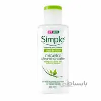 میسلار سیمپل واتر پاک کننده سیمپل مدل micellar cleansing water simple حجم 200 میلی لیتر