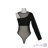 بادی مجلسی زنانه تک استین فانتزی توری تیساپه 203