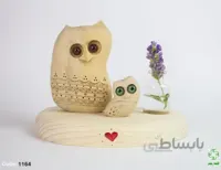 گلدان رو میزی جغد با بچه | 1164