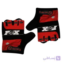 دستکش بدنسازی فاکس هد مدل Fast Red