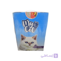 خاک گربه مایکت با رایحه هلو وزن 4 کیلوگرم _ Mycat