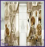 پرده اتاق خواب با چاپ سه بعدی مدلP1019