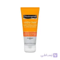 ژل شستشوی صورت ضد جوش و آکنه نوتروژینا مدل Neutrogena Visibly Clear