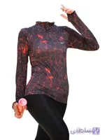 بلوز نیم زیپ فینگردار ورزشی زنانه Nike طرح رعد ا Nike Womens Thumbnail Half Zipper Blouse Thunder Design