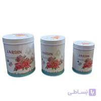 بانکه فلزی استوانه طرح JARDIN کد ۵۲۴