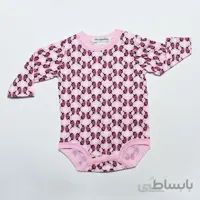 بادی دخترانه مون کارامل طرح گل پروانه کد 1170