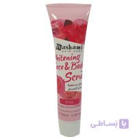 اسکراب صورت و بدن گل رز واشامی WASHAMI SCRUB