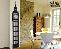 استیکر دیواری آژانس هواپیمایی و ساختمان و سازه های معروف برج ساعت بیگ بن لندن انگلستان England London Big Ben Clock Tower Wallstickers کد h094