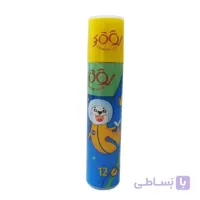 مداد رنگی 12 رنگ استوانه لوکی طرح 3