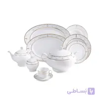 سرویس چینی زرین 12 نفره کامل روما (102 پارچه) ا Zarin Iran ItaliaF Roma 102 Pieces Porcelain Dinnerware Set