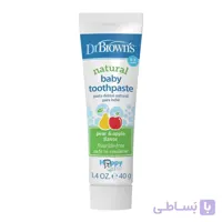 خمیر دندان کودک بدون فلوراید با طعم گلابی و سیب دکتر براون Dr Brown’s